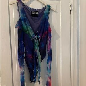 Versace Jeans Couture Cosmic Print Bodysuit